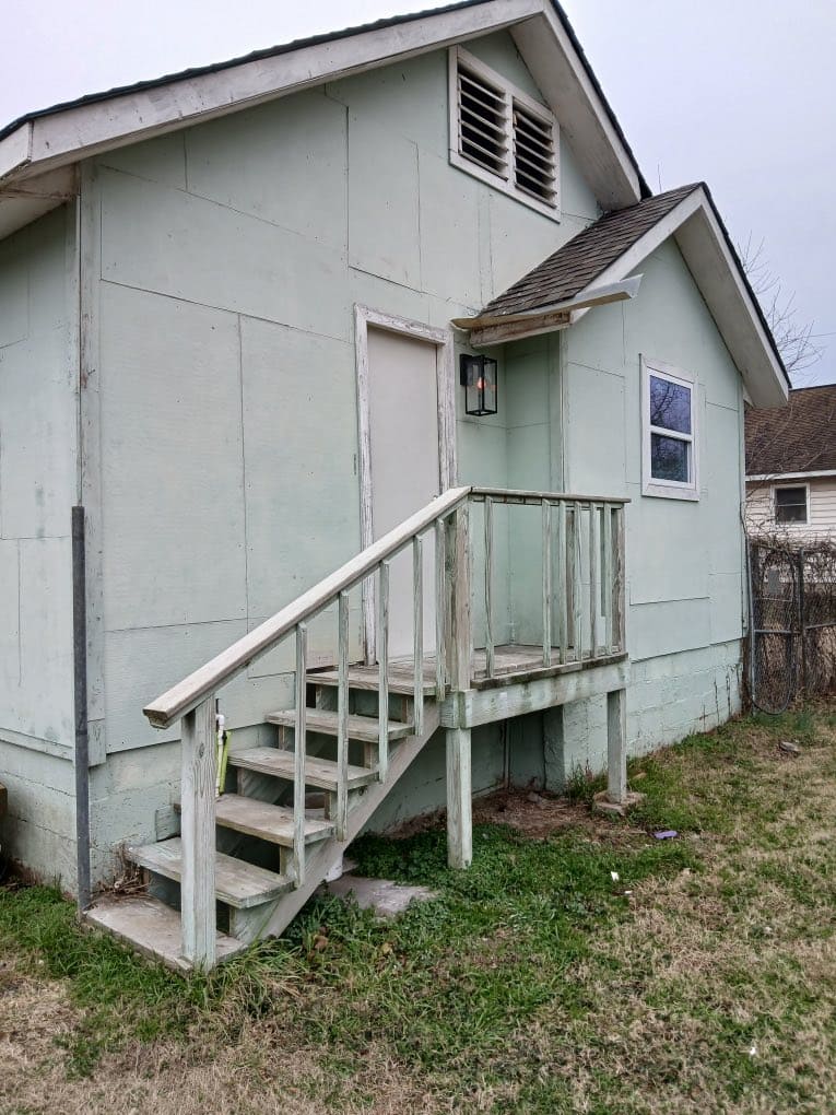 rotted-siding-repair-gary-indiana-before.jpg Rotted siding and structural damage before repair in Gary Indiana.